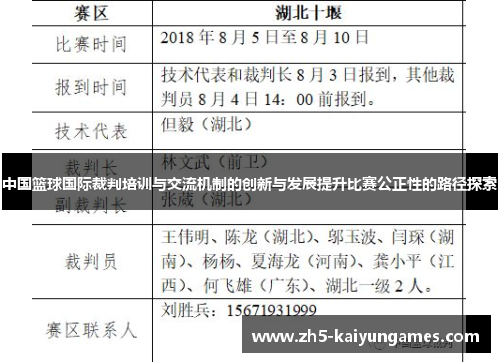 中国篮球国际裁判培训与交流机制的创新与发展提升比赛公正性的路径探索 中国篮球国际裁判培训与交流机制的创新与发展提升比赛公正性的路径探索
