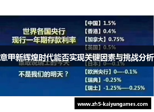 意甲新辉煌时代能否实现关键因素与挑战分析 意甲新辉煌时代能否实现关键因素与挑战分析